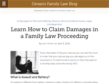 Tablet Screenshot of ontariofamilylawblog.com